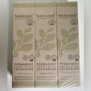 Natulique organic hair color copper dark blonde lot of 3 boxes